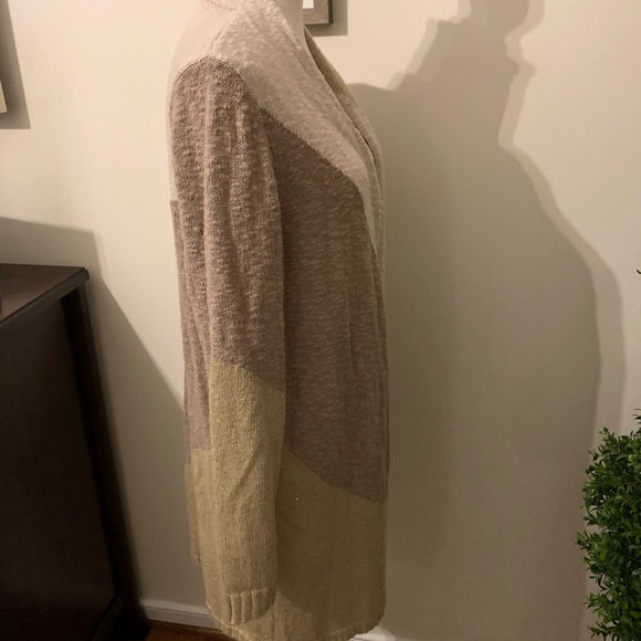 Chico’s Tunic Cardigan. Beautiful Pattern & Colors. Never Worn. Chico’s Sz 2 - Picture 2 of 10